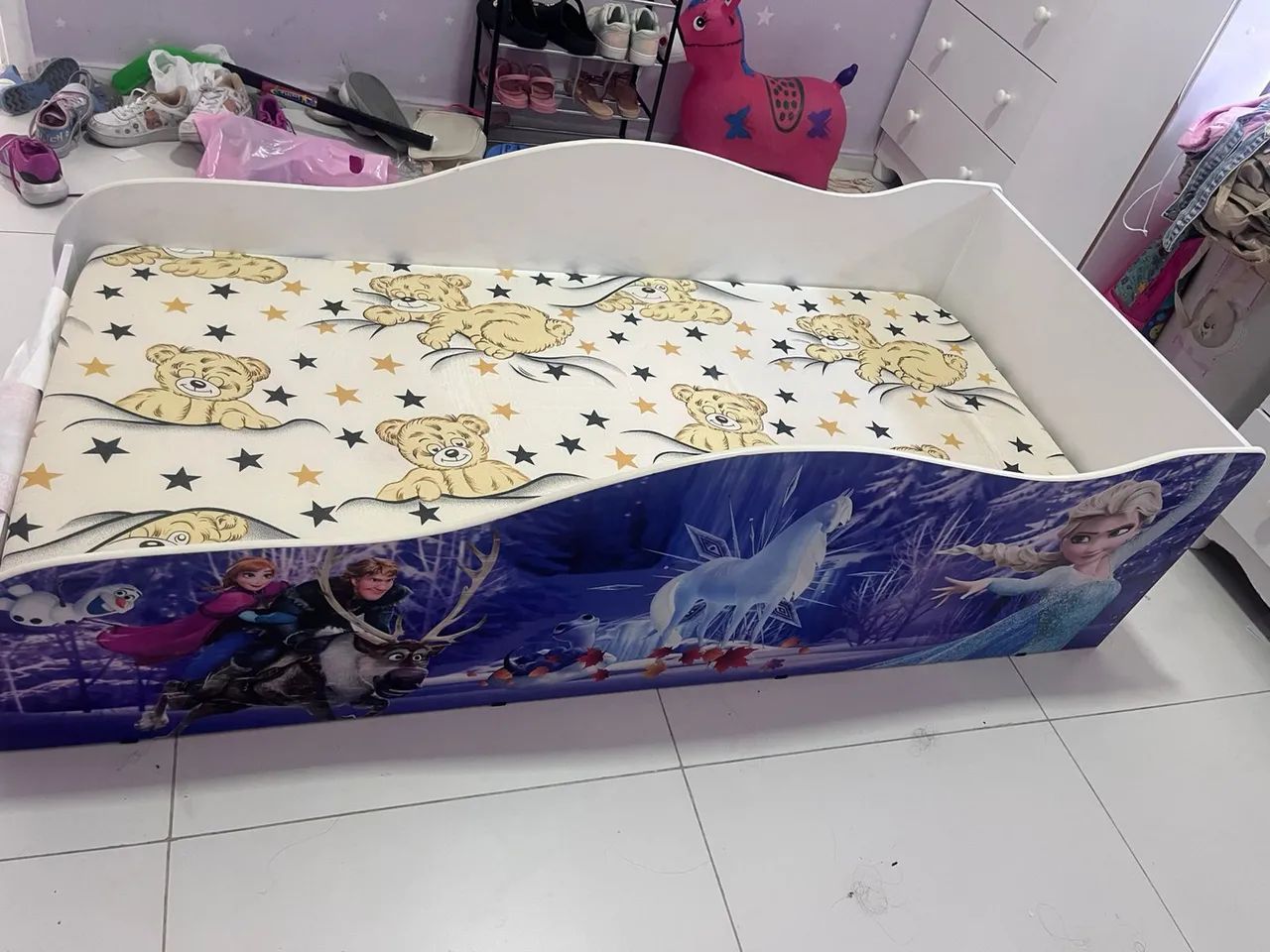 Cama Infantil Frozen + Colchão 