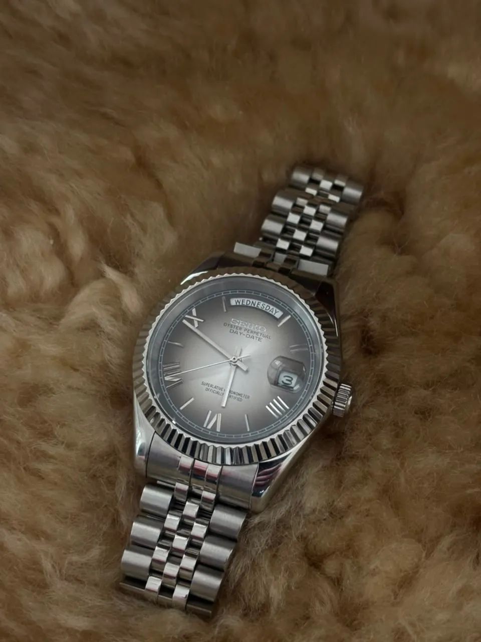 Relógio Seiko Mod Date Just Prata  - Foto 3