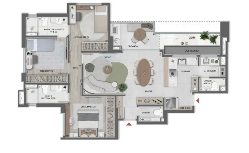 PLANTA 99m²