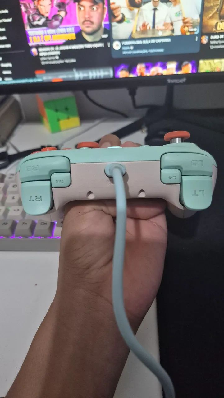 Controle 8BITDO wirred(so funciona no cabo) - Foto 3