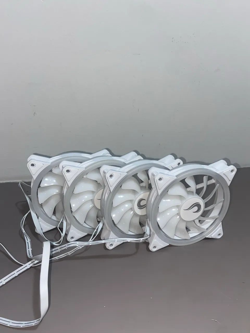 Kit 4 Fans Rise Mode brancas  - Foto 2