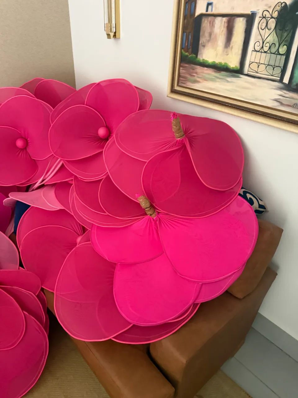 60 unidades de Flores de tecido p decoração  - Foto 3