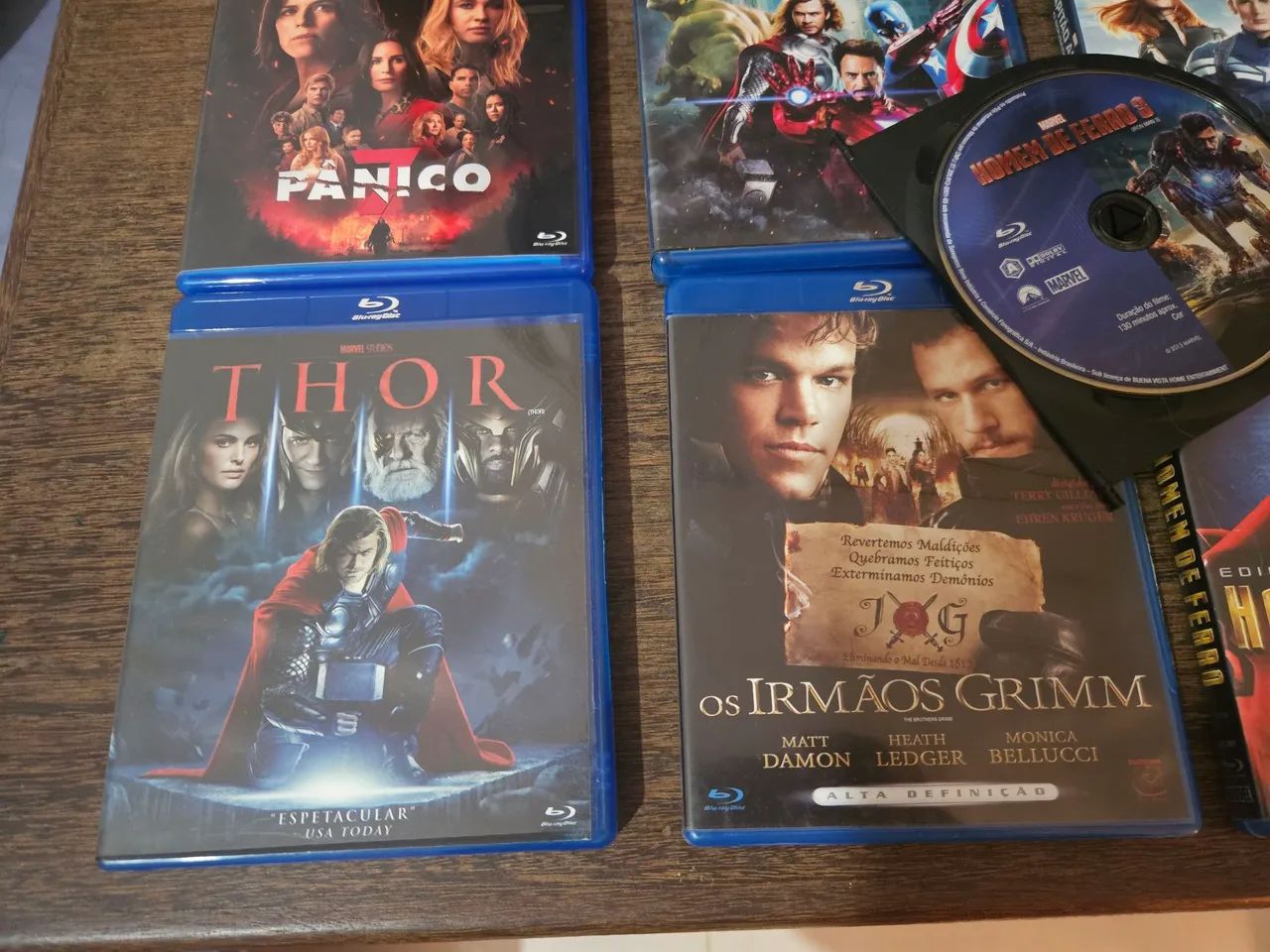 Lote Coleção 8 Filmes Em Blu-ray Marvel Studios Pânico 5 E Edição 3D - Foto 4