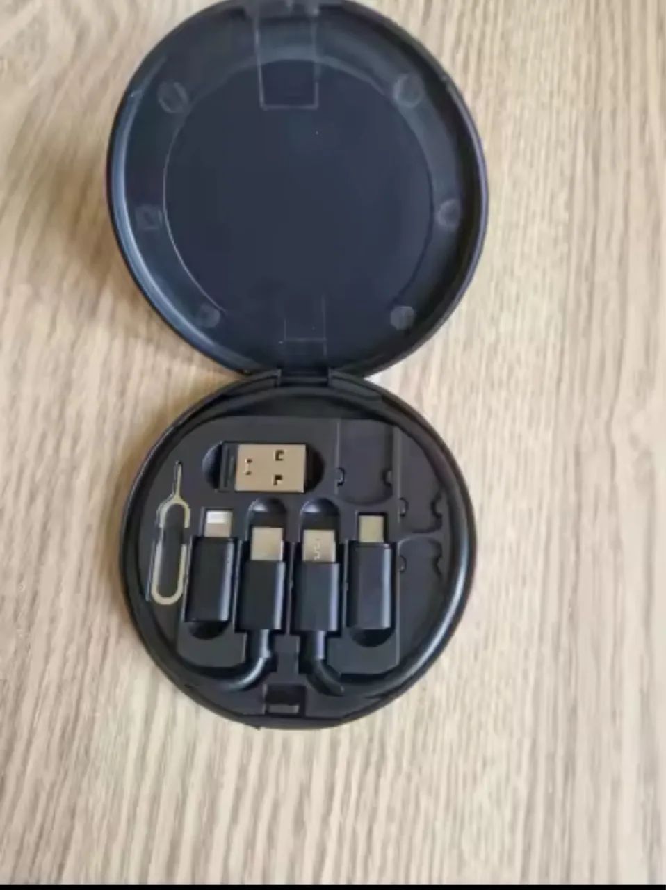 Kit cabo carregador 4 em 1 com adaptadores + estojo - Foto 2