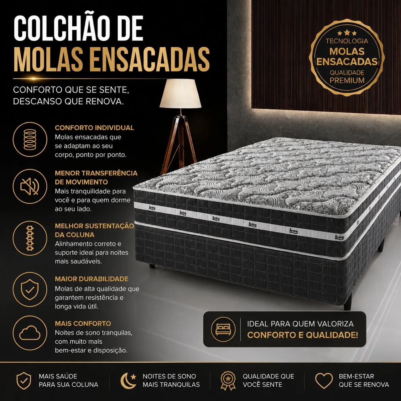 PROMOÇÃO...COLCHÃO  MOLAS ENSACADAS.  