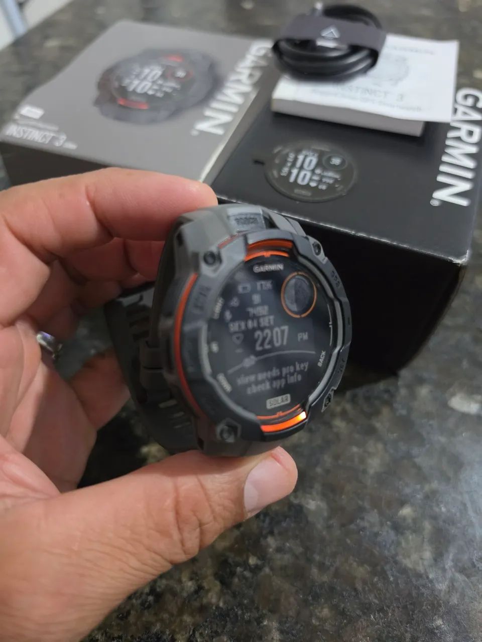 Relógio Garmin instinct 3 Solar - Foto 4