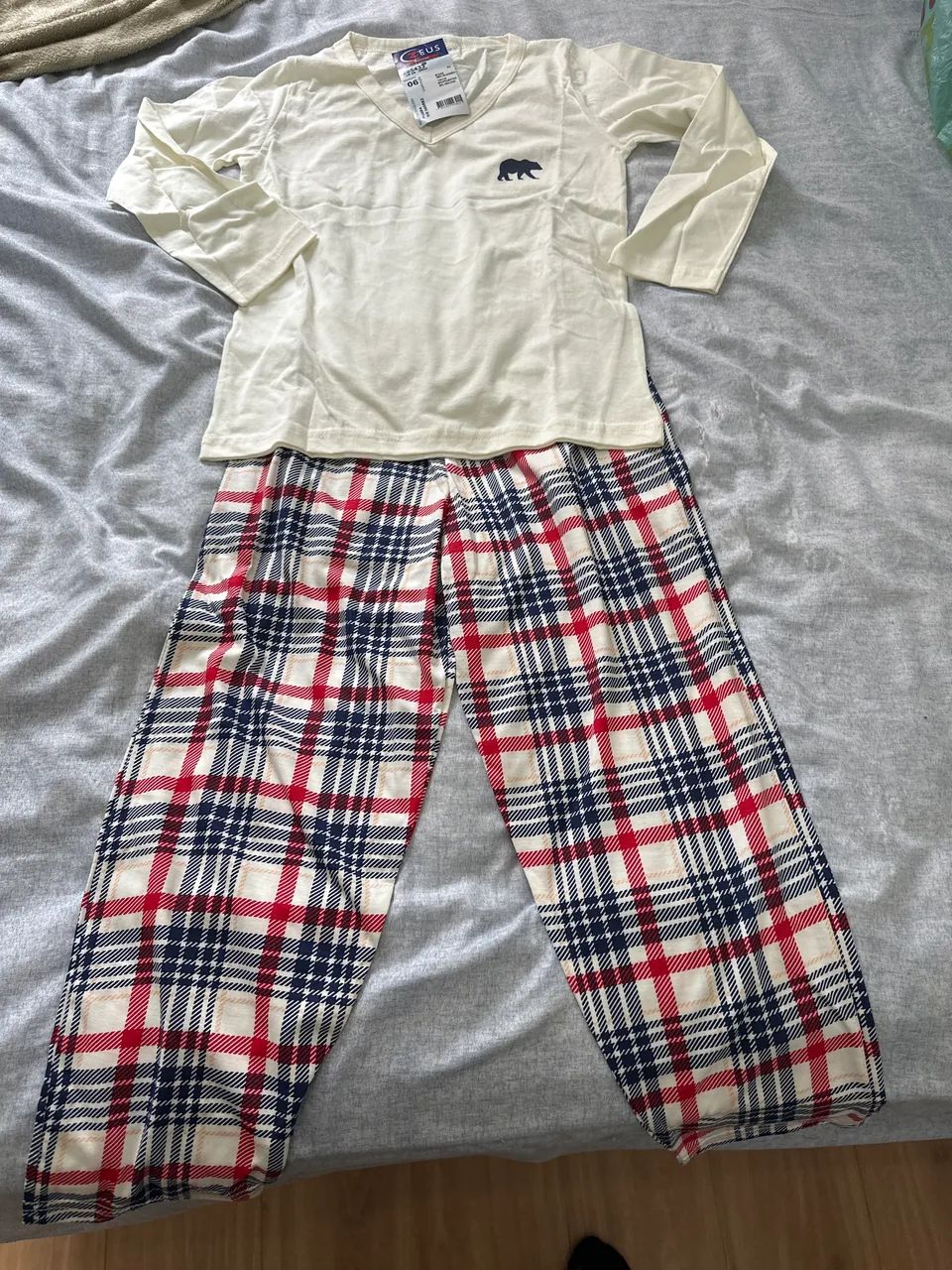 Pijama Kid Xadrez TAM 06 