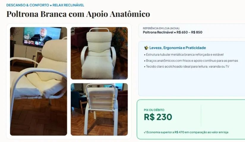 Família Vende Tudo - Poltronas  - Foto 4