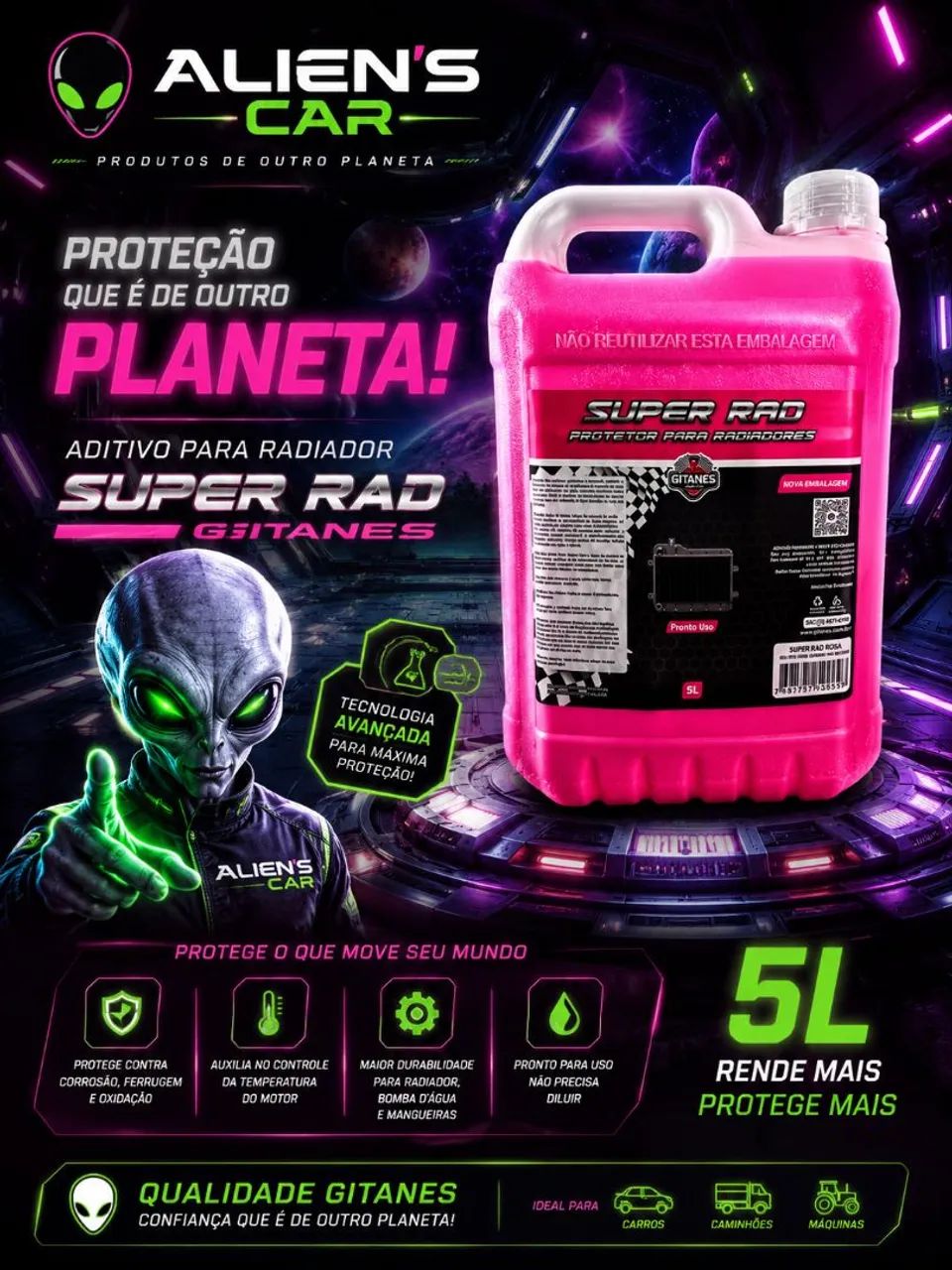 Aditivo para Radiador Super Rad Gitanes 5 Litros - Foto 2