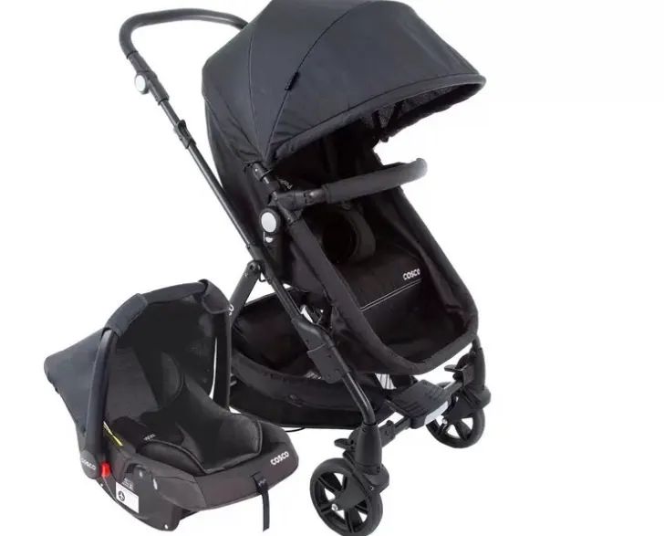 Carrinho de bebê COSCO com bebê conforto  - Foto 4