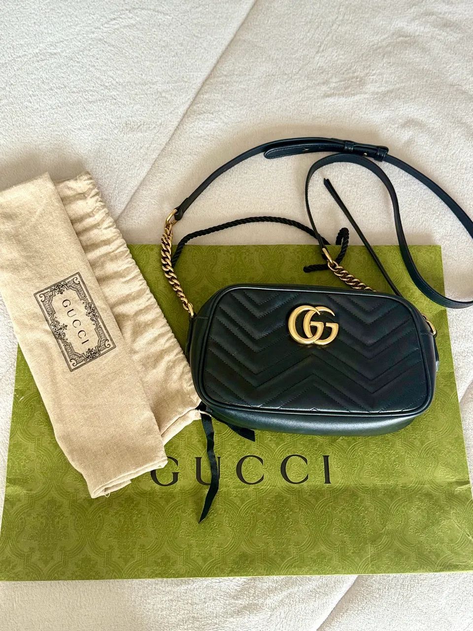 Bolsa Gucci Marmont Média Original  - Foto 4