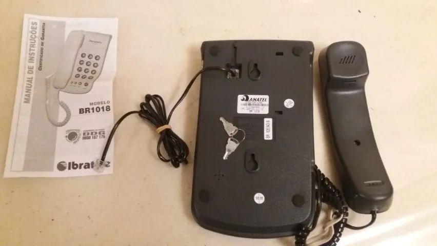 Telefone Fixo Ibratele - Modelo BR1018 - Com chave de bloqueio - Foto 2