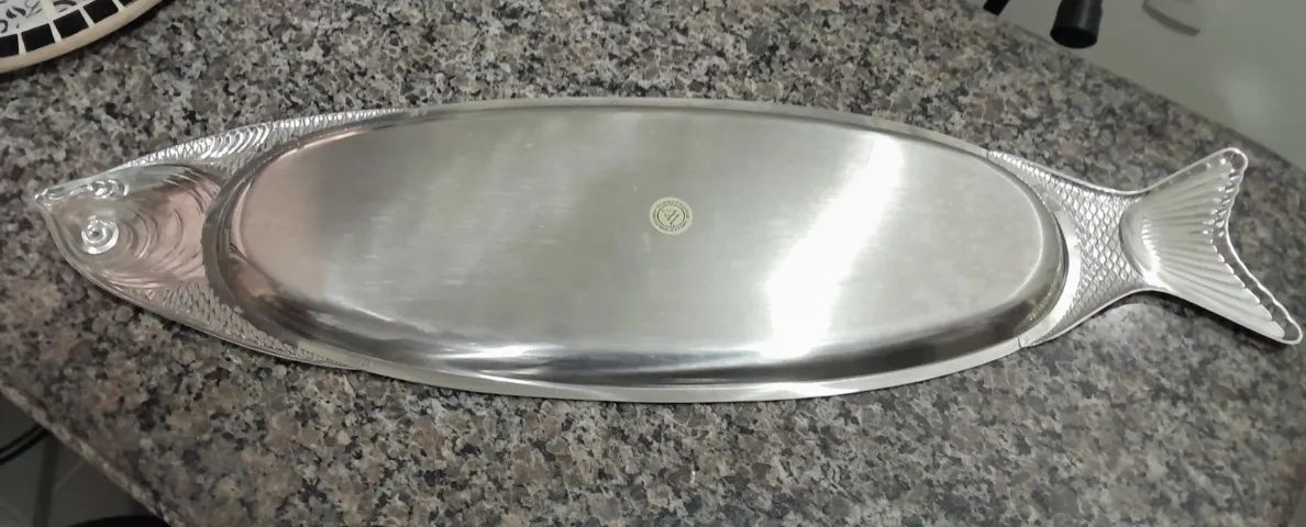 Travessa Peixe em Aço Inox Wolff - Original e Conservada - Foto 5