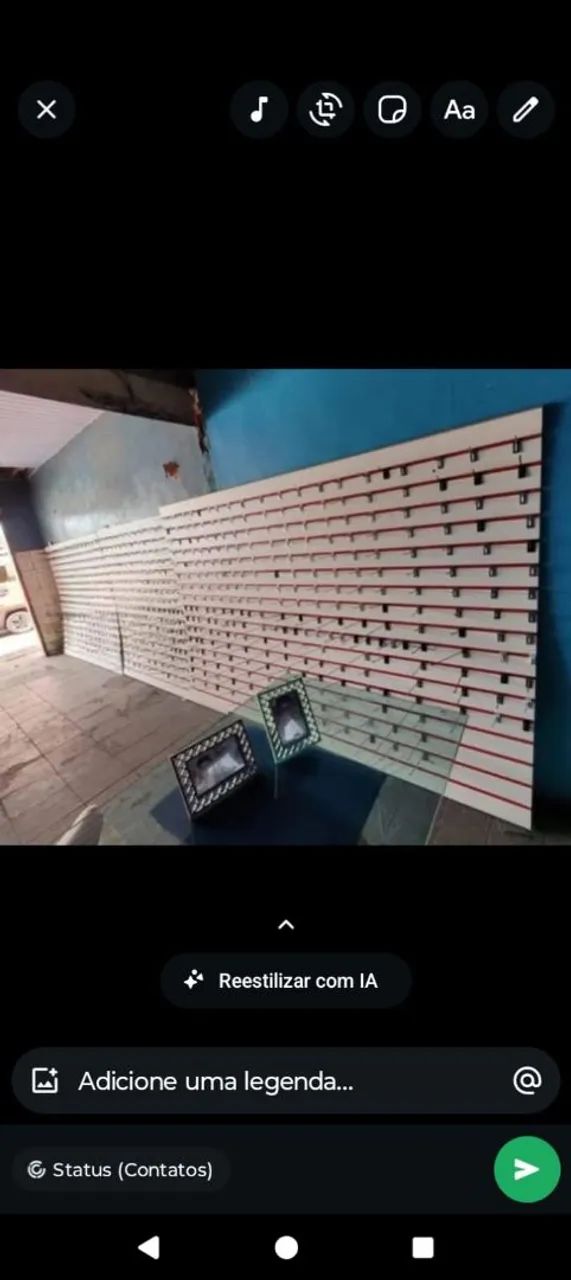 Painel canaletado com ganchos - Foto 2