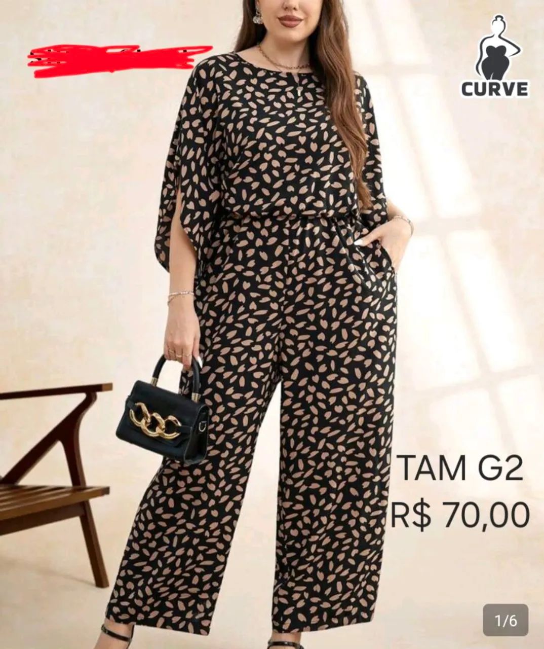 MACACÃO  PLUS SIZE SEMINOVO (2× de uso) - Foto 4
