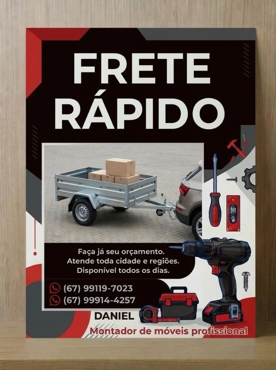 FRETE RÁPIDO & MONTAGEM DE MÓVEIS!