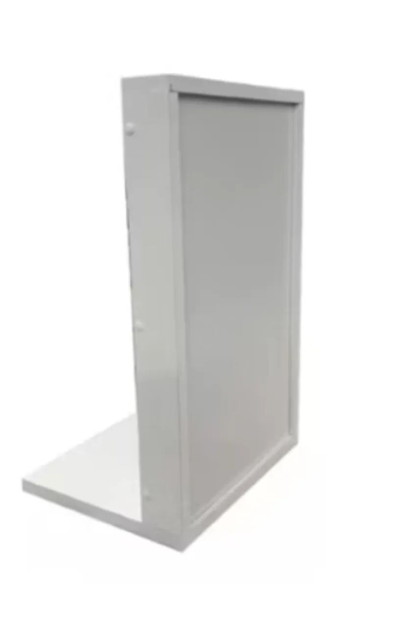 Expositor de Balcão em mdf 18mm com 35cm x 50cm Branco com 4 canaletas - Foto 2