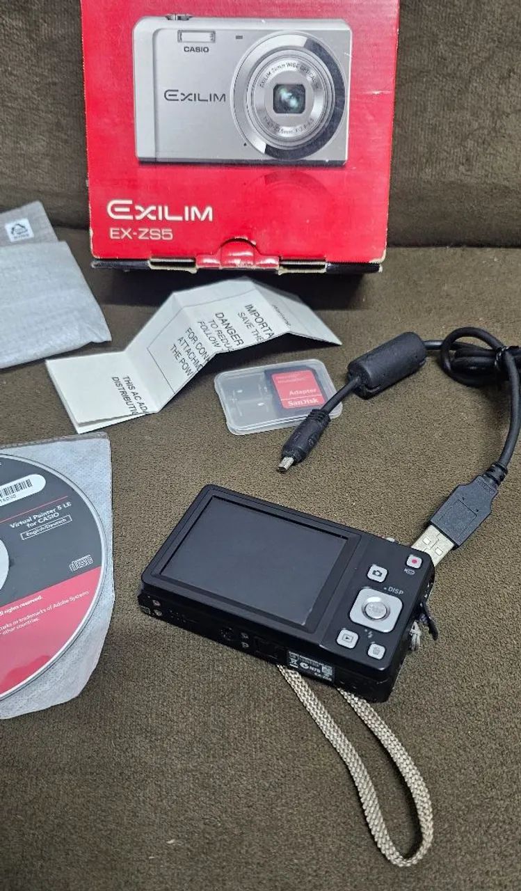 Câmera Casio Exilim EX-Z55 5MP Vintage CCD Completa Original +