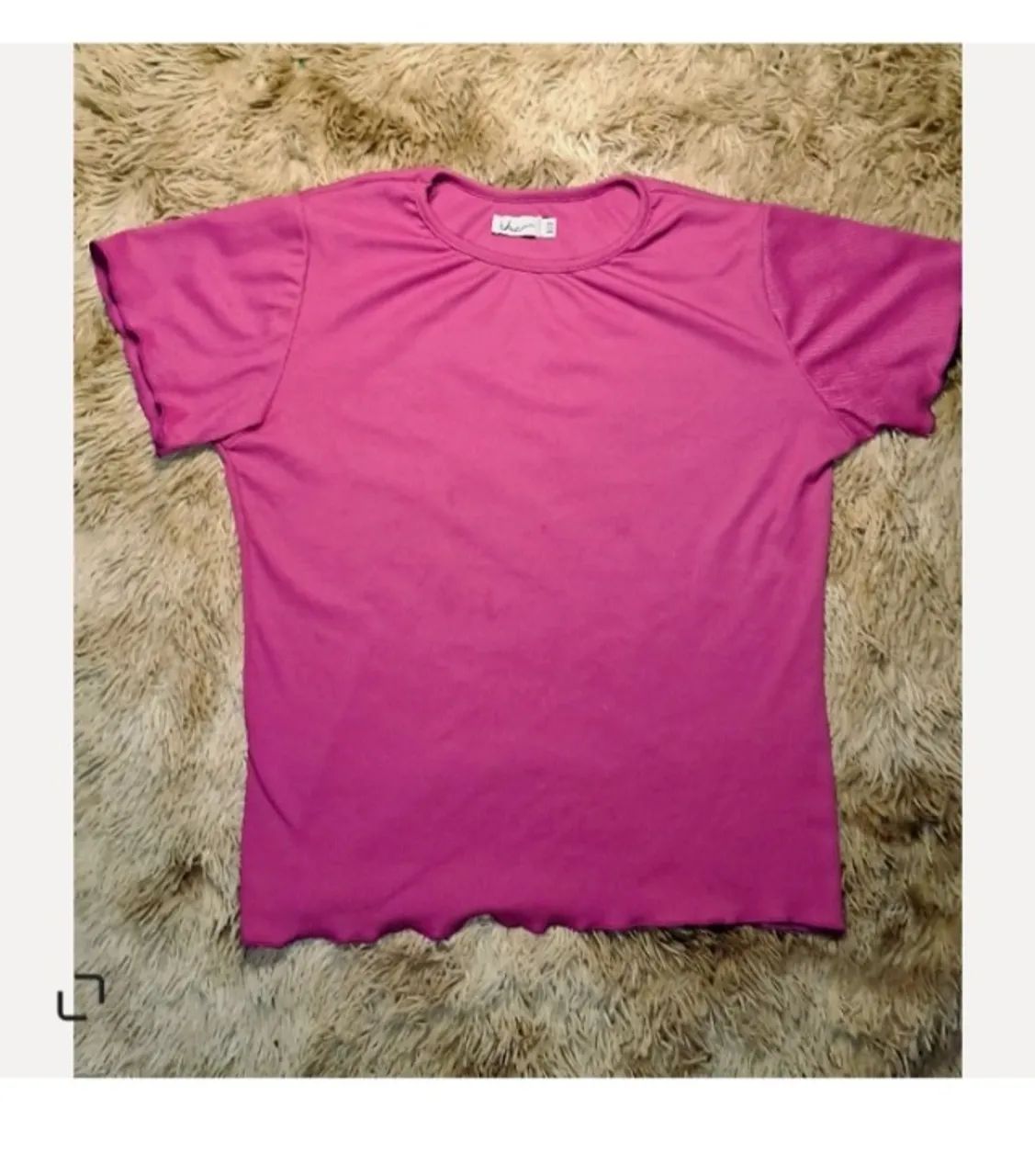 Blusa chic G3 rosa canelada 