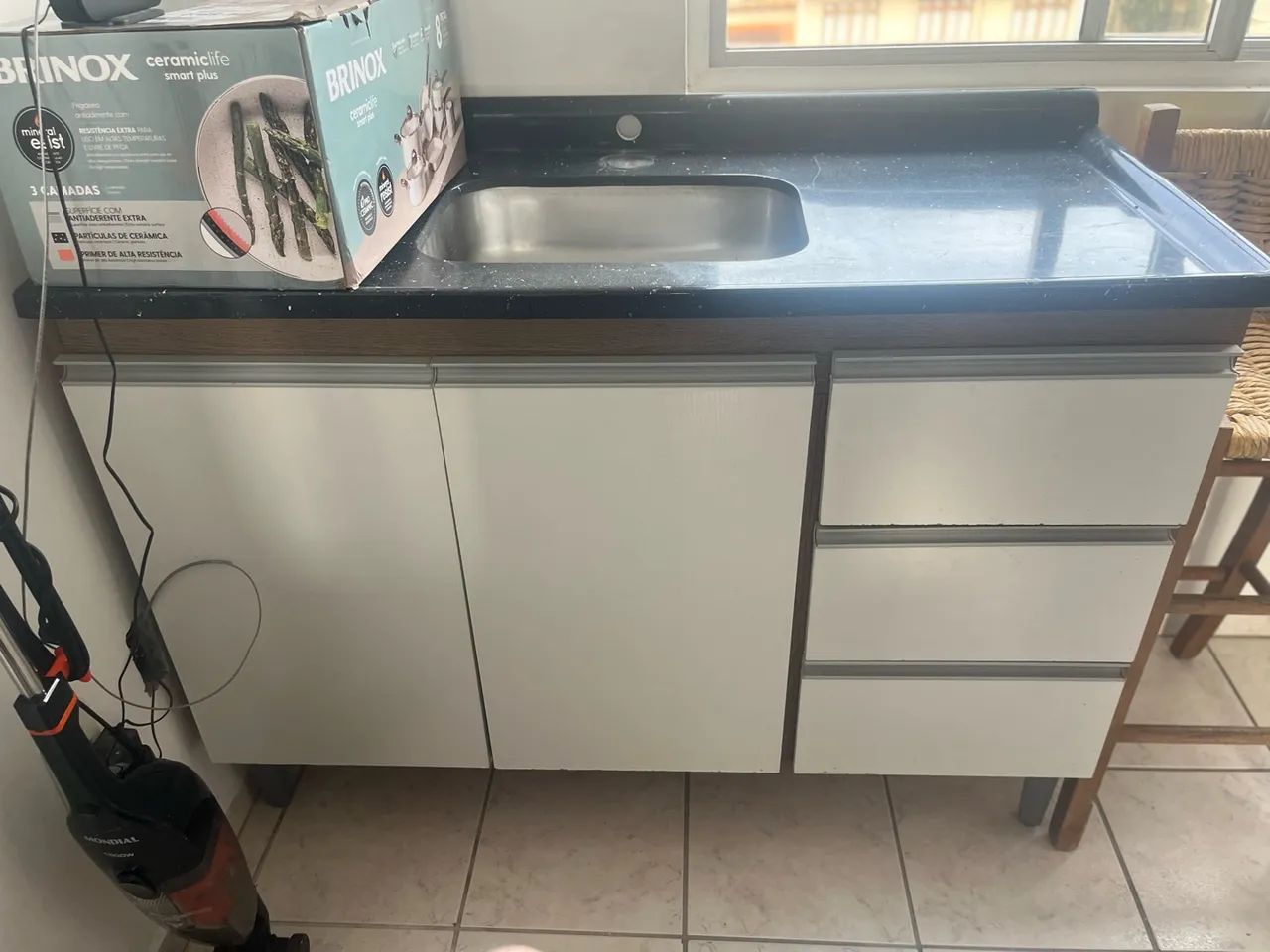 Cozinha, balcão e aéreo 