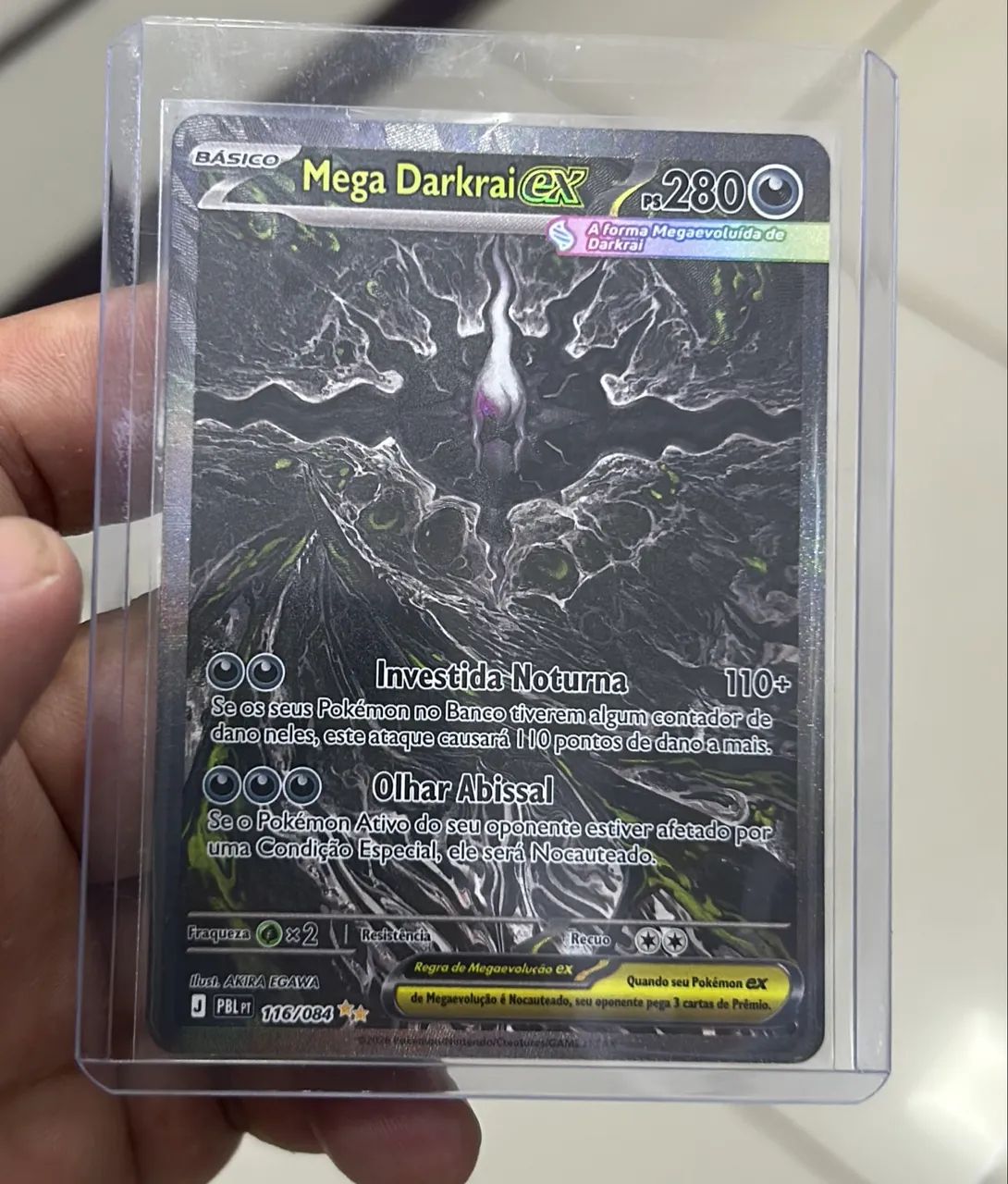 Mega darkrai ex 116/084 nova NM 