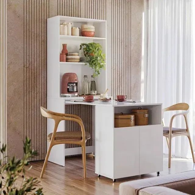 Oferta! Mesa Dobrável Dueto Branca (frete grátis e parcelas de até 10x sem juros)