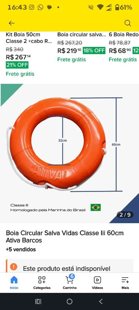 Bóia Salva Vidas  - Foto 5