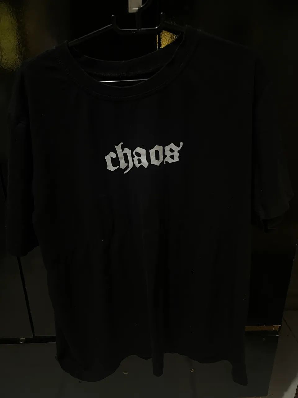 Camiseta Masculina Preta Oversized Básica - Nova
