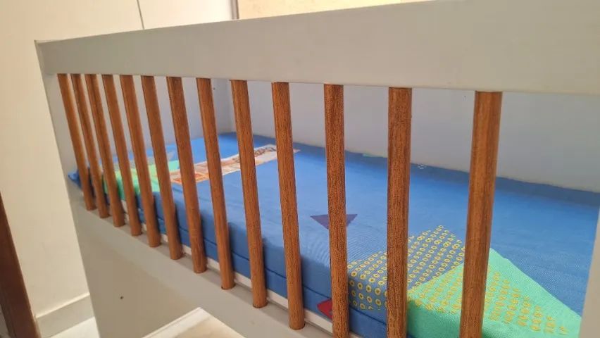 Mini Berço Com Rodas Colchão E Suporte Mosquiteiro Moisés Multifuncional  - Foto 3