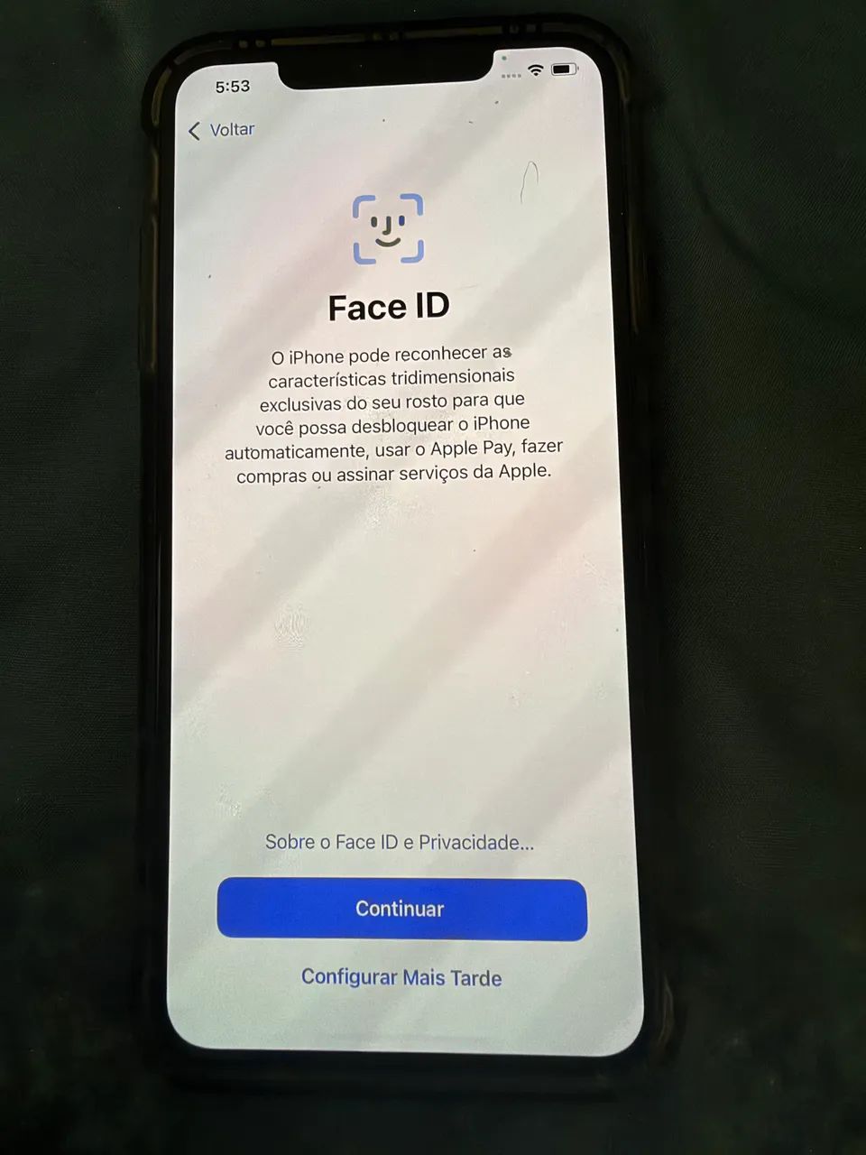 iPhone XS Max 256 GB Branco - Face ID OK - Funcionando Normal