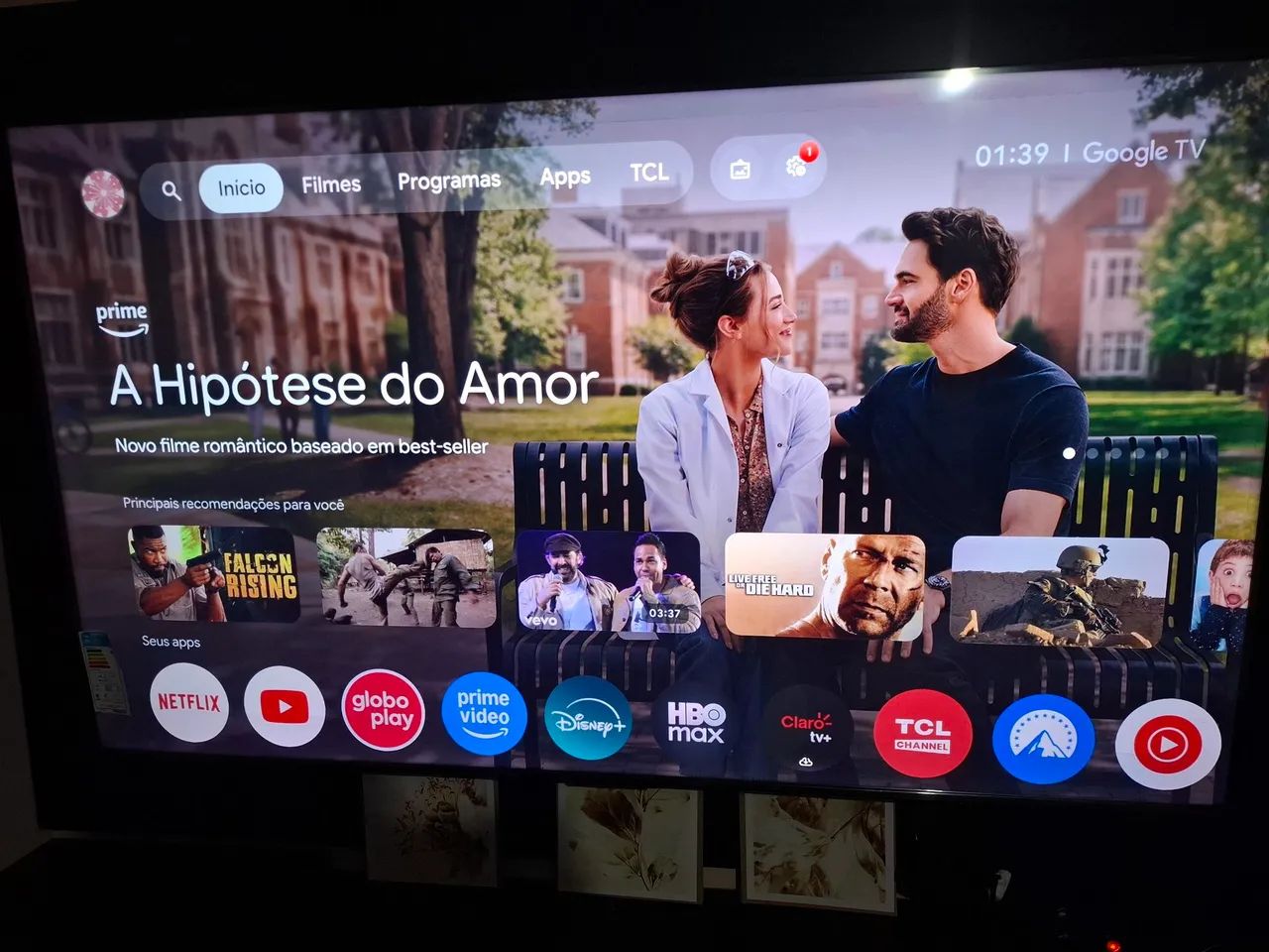 Tv TCL SMART 65 POLEGADAS QLED NOVA + RACK
