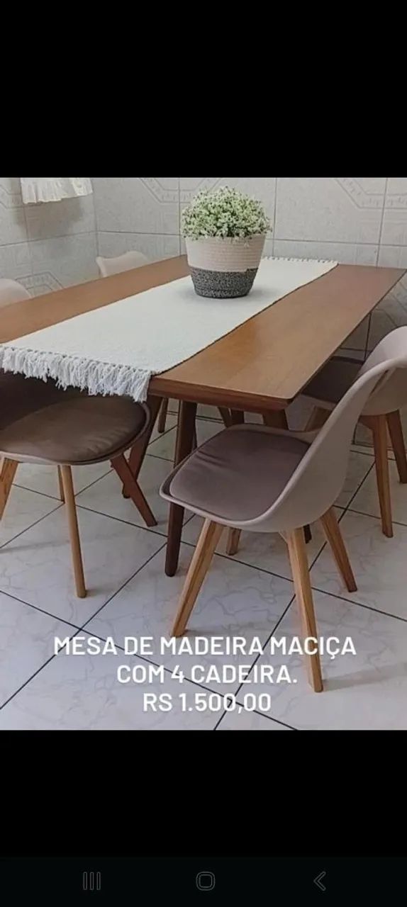 Vende-se mesa com cadeiras 