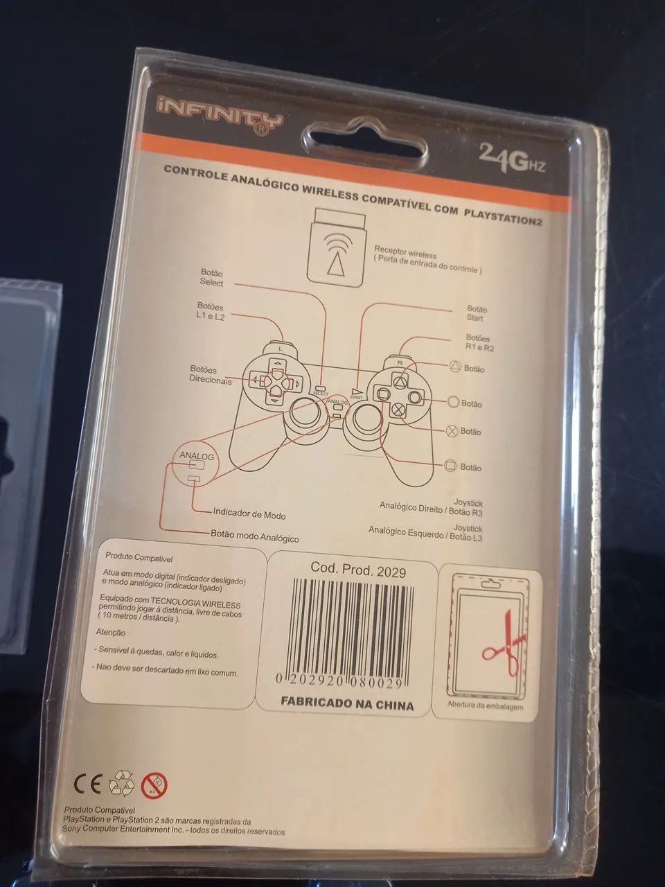 2 controle sem fio infinity PS2 - Foto 3