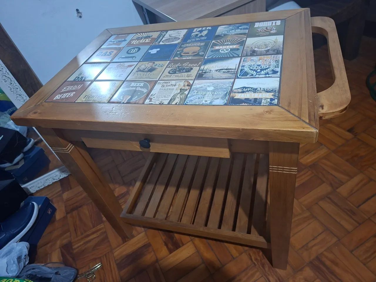 Mesa tramontina com azulejos  - Foto 3