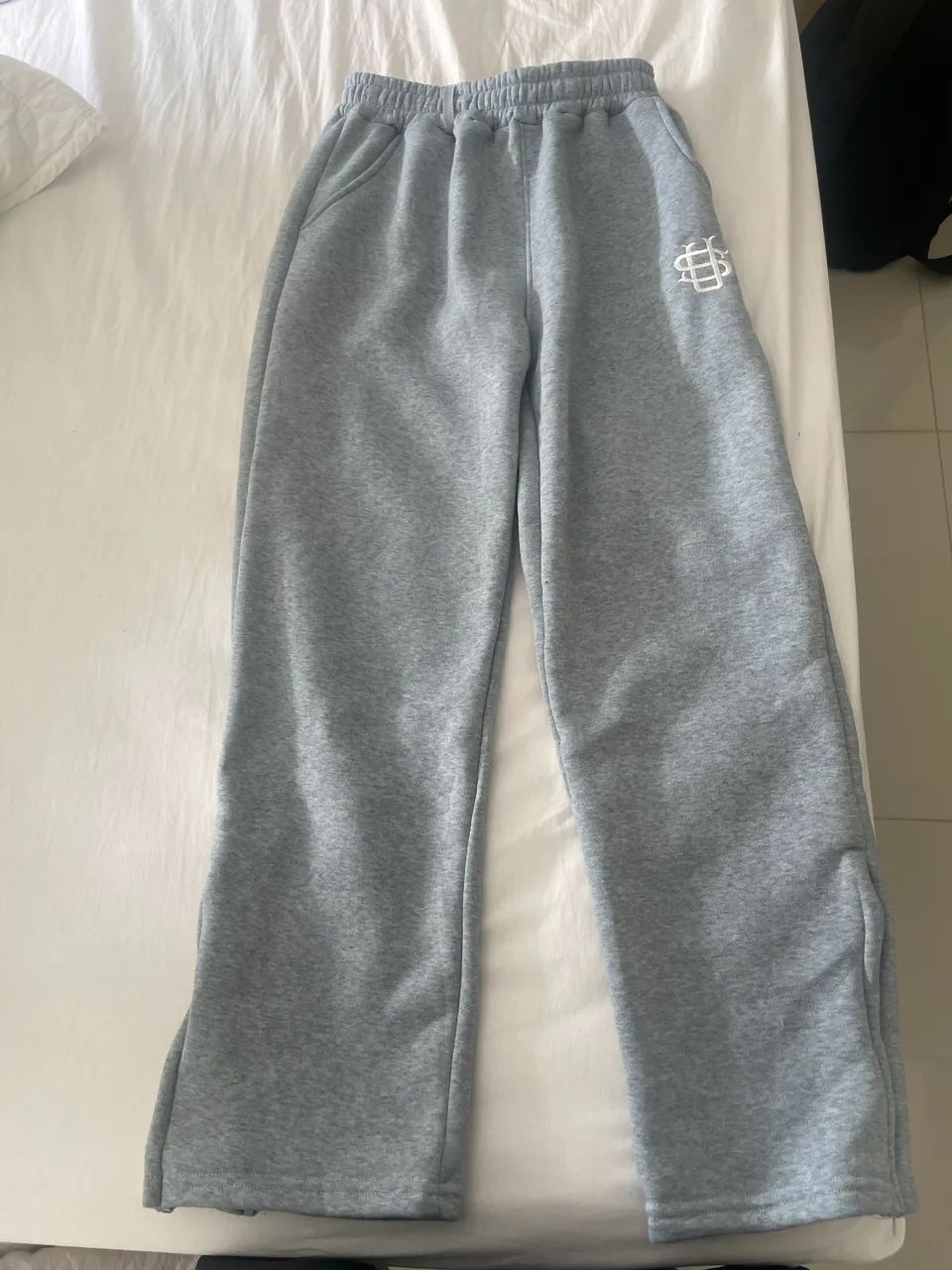 calça suvene baggy/flare moletom