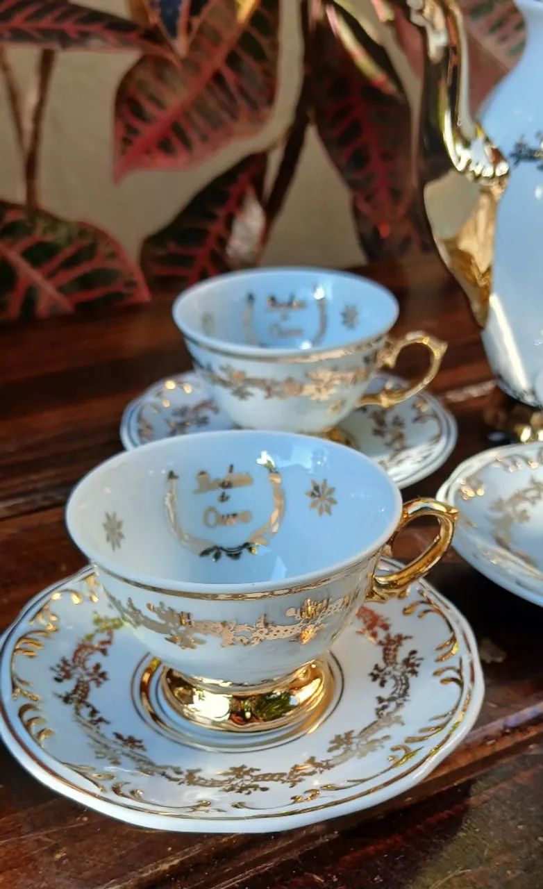 Jogo de café Schmidt bodas de ouro ....perfeito !  - Foto 4