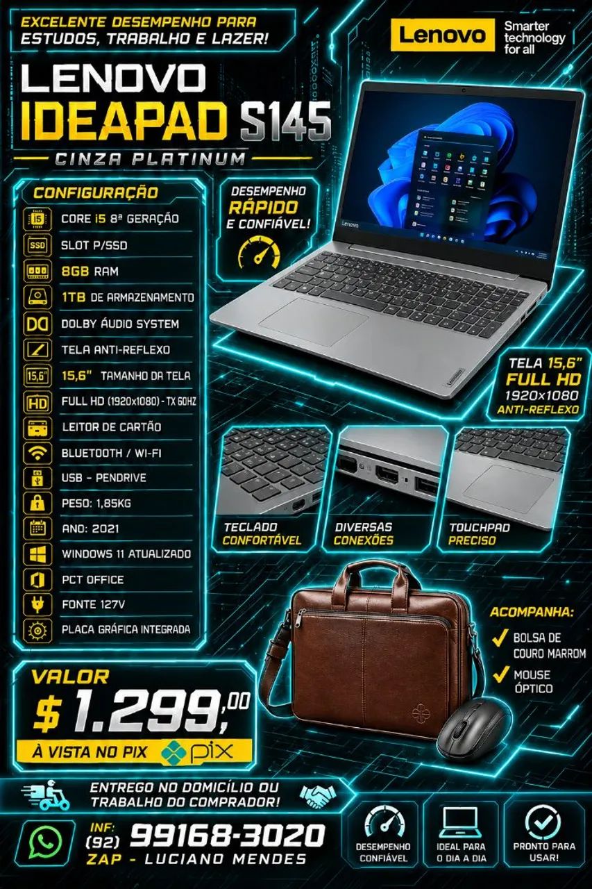 Notebook LENOVO Corei5 Top