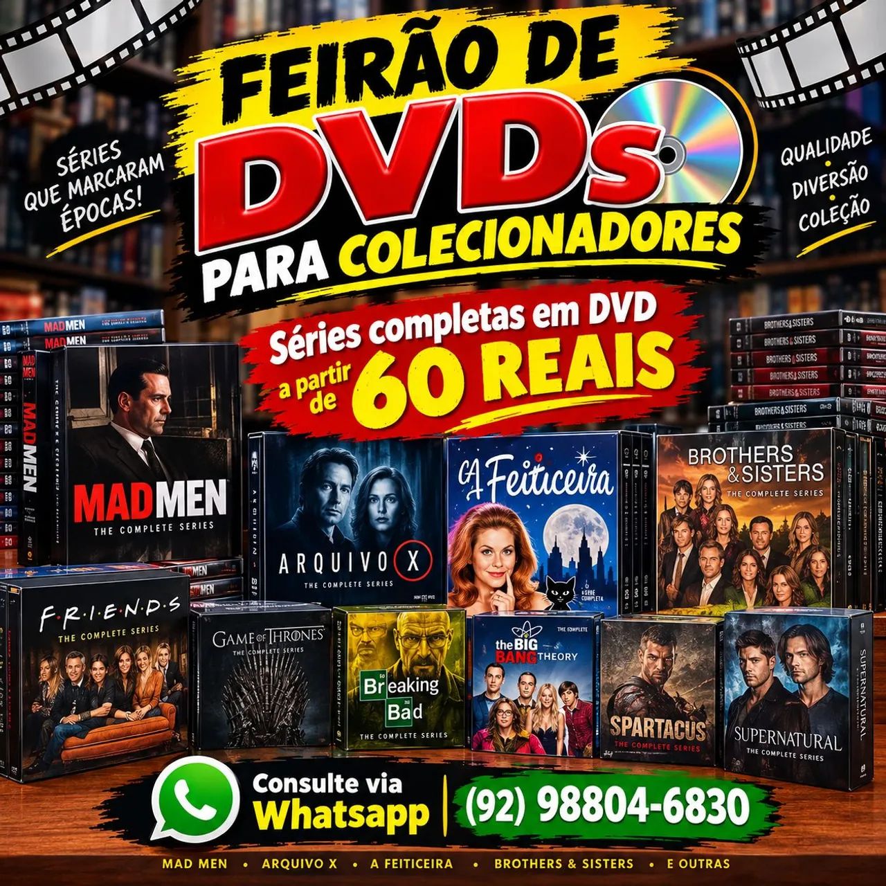 Feirão de filmes e séries (DVD e blu -ray) - Foto 2