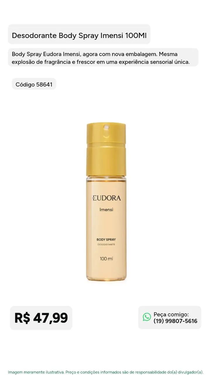 ? Body Spray Eudora Imensi