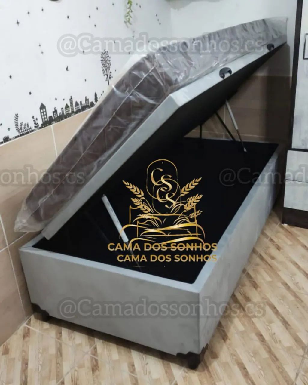Cama baú solteiro e solteirão  - Foto 2