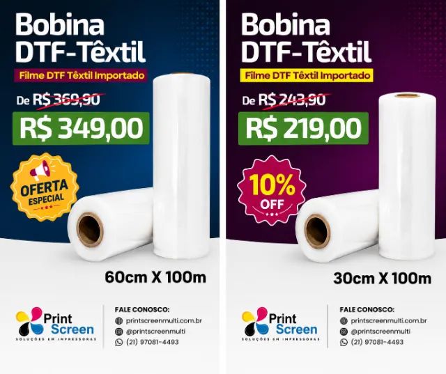 Filme p/ DTF textil 