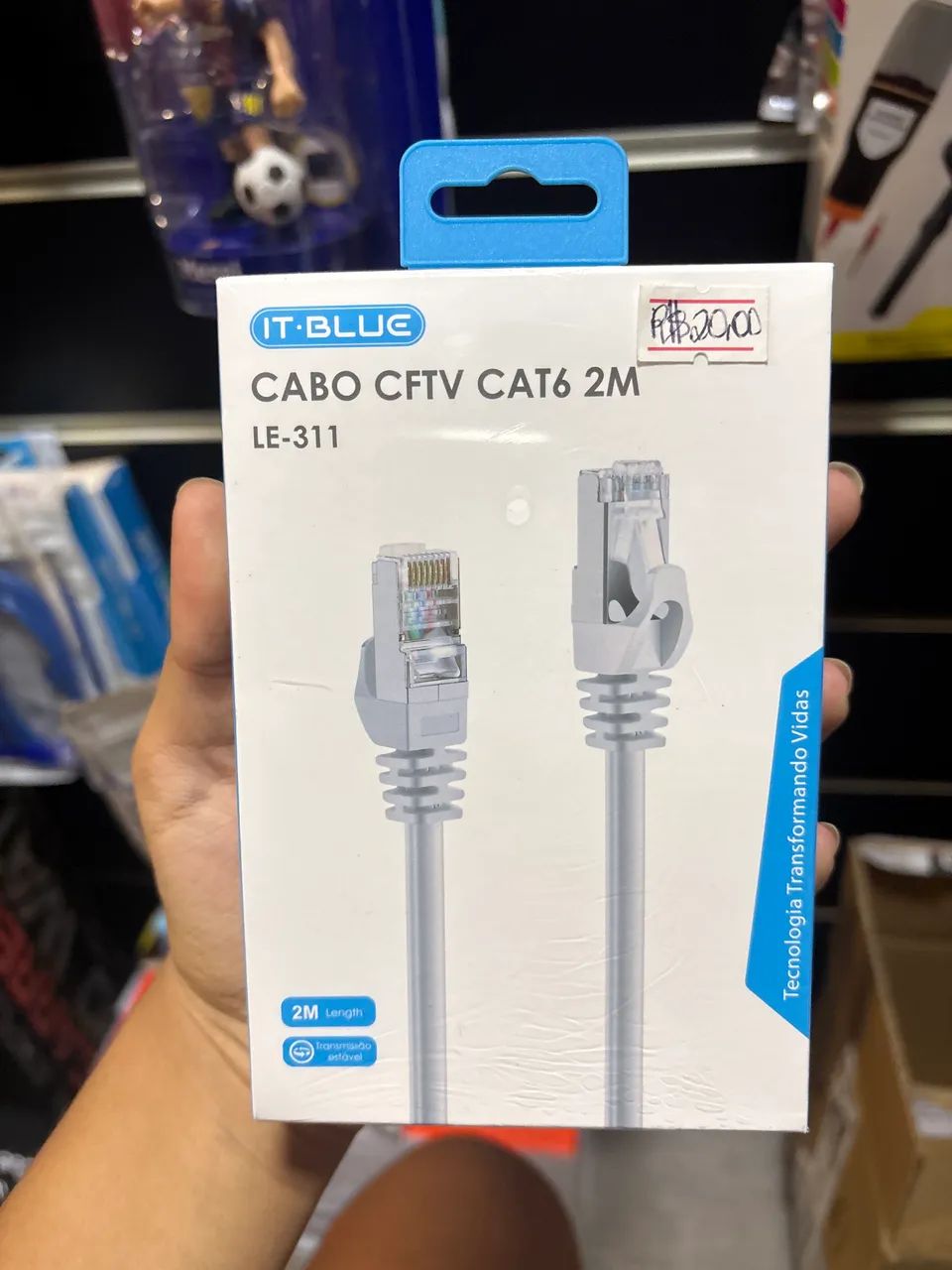 Cabo de Rede  CAT6 RJ45 - 2M