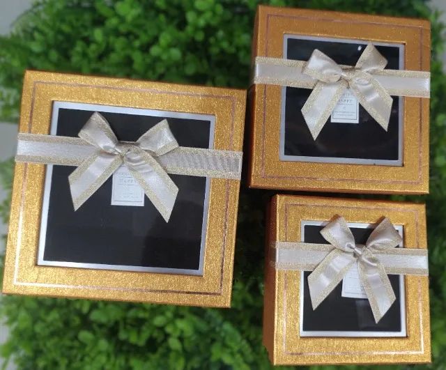 Kit com 3 Caixas de Presente