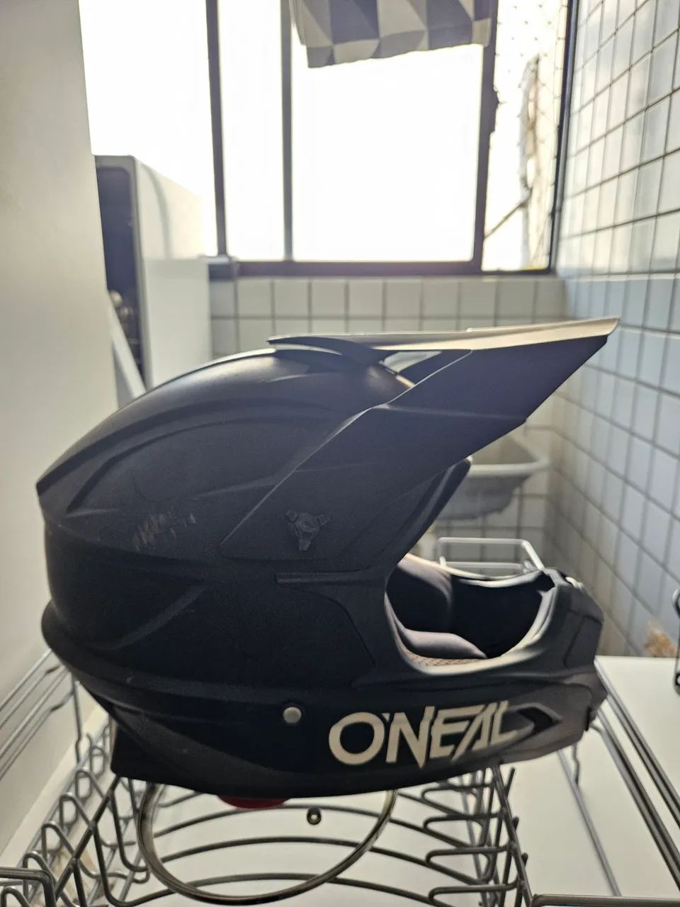 Capacete Motocross O'Neal Black Matte - Robusto e Conservado