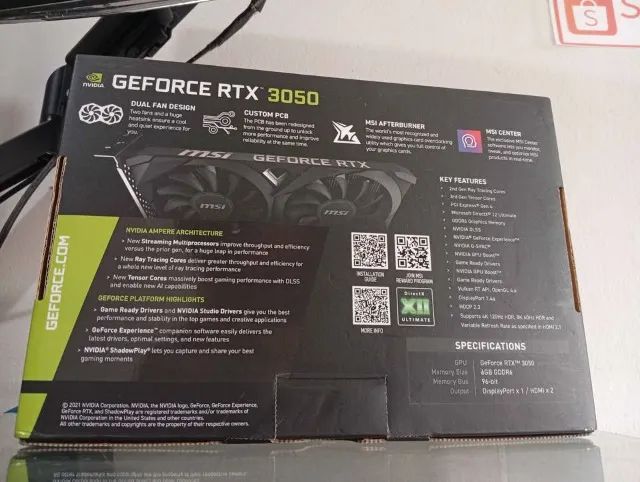 RTX 3050 semi nova. *Analiso trocas em placa inferior com volta... - Foto 4