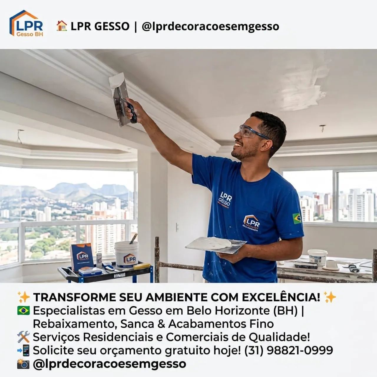 Gesseiro em Belo Horizonte e grande BH