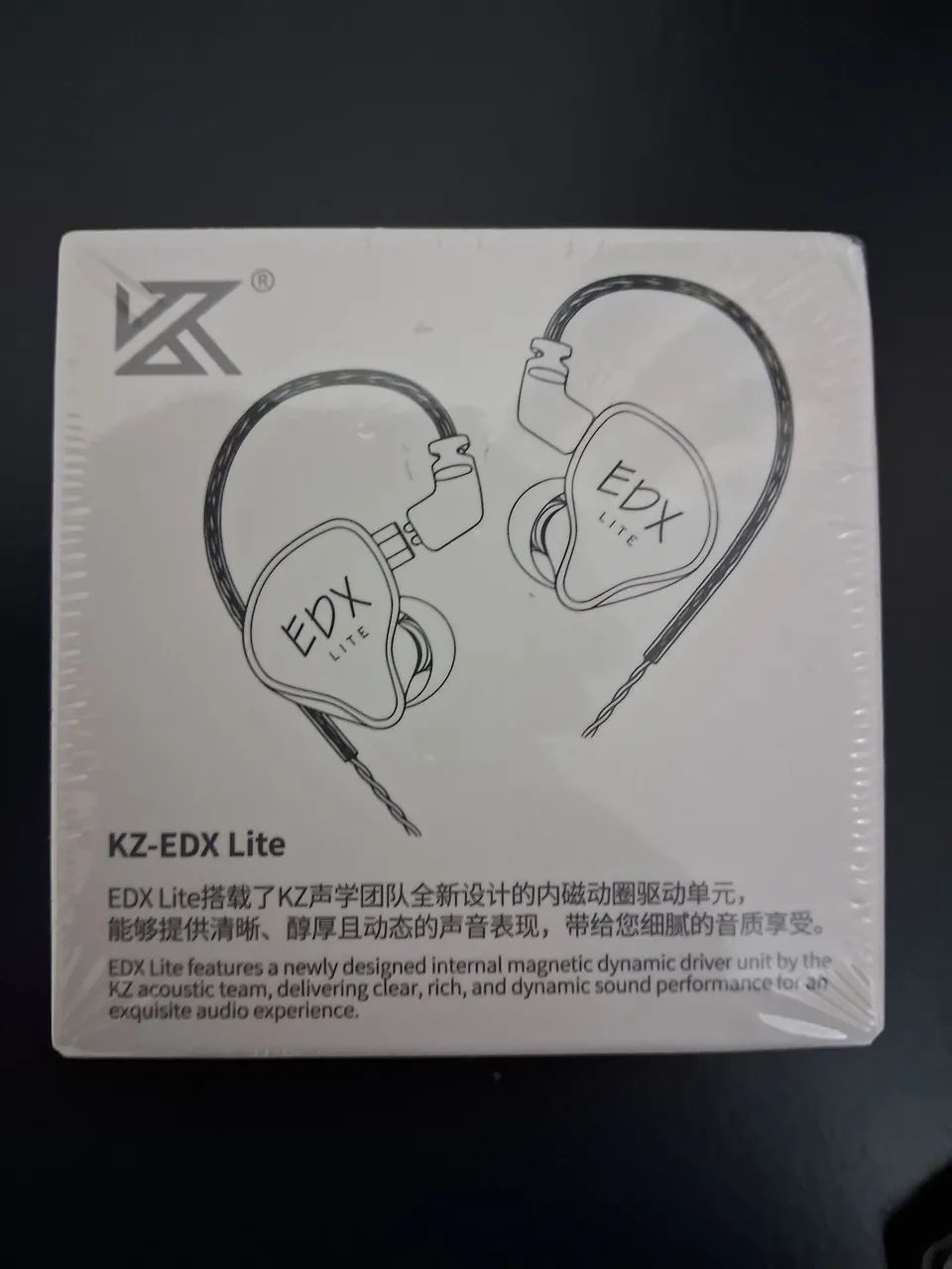 Fone Kz Edx Lite Com Microfone Novo Lacrado