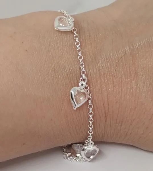 Pulseira produzida em Prata de lei 925ML - Foto 4
