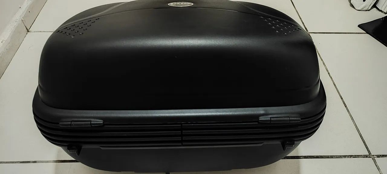 Baú Bauleto Givi monokey 46l + base E250 + bagageiro SCAM Fz250 + forro interno do baú  - Foto 3