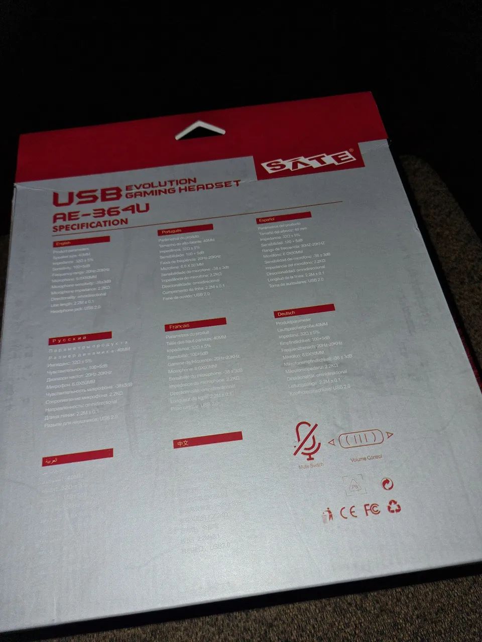 GAMING HEADSET AE-364U USB - Foto 2